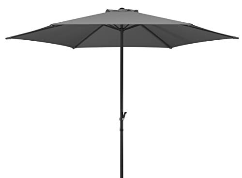Schneider Sonnenschirm Bergamo, anthrazit, 300 cm rund, 625-15, Gestell Stahl, Bespannung Polyester,...