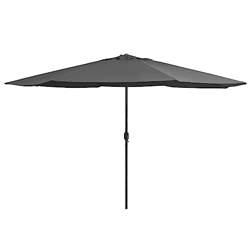 vidaXL Sonnenschirm mit Metall-Mast Kurbelmechanismus Gartenschirm Marktschirm Strandschirm...