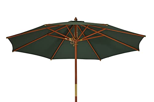 Kai Wiechmann Sonnenschirm 300 cm grün edel Windauslass UV-Schutz 50
