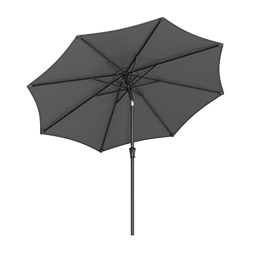 SONGMICS Sonnenschirm 300 cm, UPF 50+, Strandschirm, beidseitig um 30° knickbar, Sonnenschutz, mit...