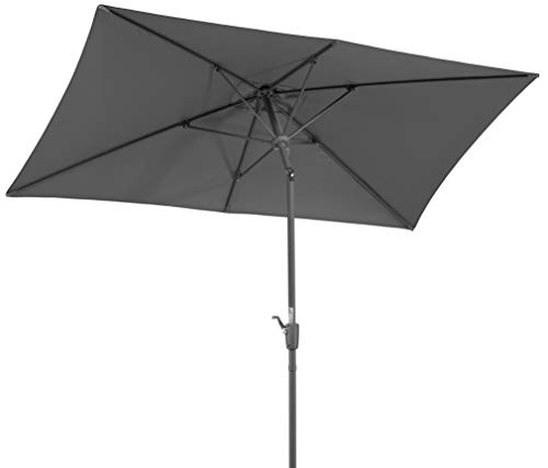 Schneider Sonnenschirm Tunis, anthrazit, 270 x 150 cm rechteckig, 742-15, Gestell Stahl, Bespannung...