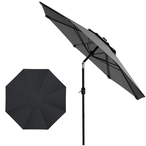 3M Sonnenschirm,Strandschirm,Sonnenschutz UPF 50+,Beidseitig 30°...