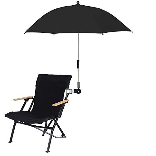 Stuhlschirm mit Klemme, Tragbarer Clip-Regenschirm für Strandstühle, Terrasse, Kinderwagen,...