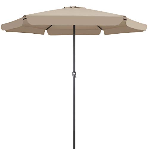 Kingsleeve Sonnenschirm UV Schutz 80+ Schutzhülle 330cm Balkon Kurbel Strandschirm Groß...