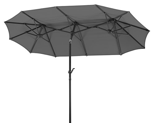 Schneider Sonnenschirm Salerno, anthrazit, 300 x 150 cm rechteckig, 746-15, Gestell Stahl,...