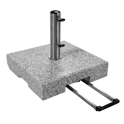 Doppler SL-AZ Trolley Granitsockel 72kg mit Rollen I Schirmständer für Sonnenschirme mit max....