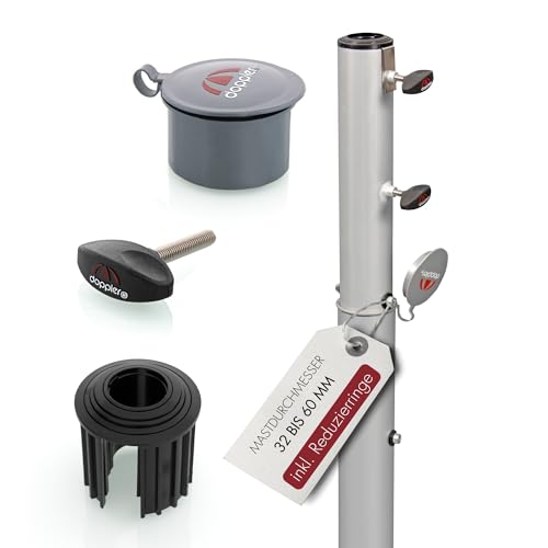 Doppler Bodenhülse Universal 72cm - Aluminium Erdanker für Sonnenschirme mit Durchmesser von...