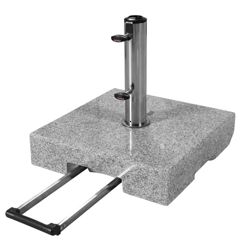 Doppler SL-AZ Trolley Granitsockel 45kg mit Rollen I Schirmständer für Sonnenschirme mit max....