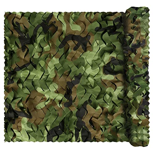 Sensong Tarnnetz Camouflage Netz Woodland 1.5 x 5 M Armee Tarnung Net für Deko Waldlandschaft Jagd...